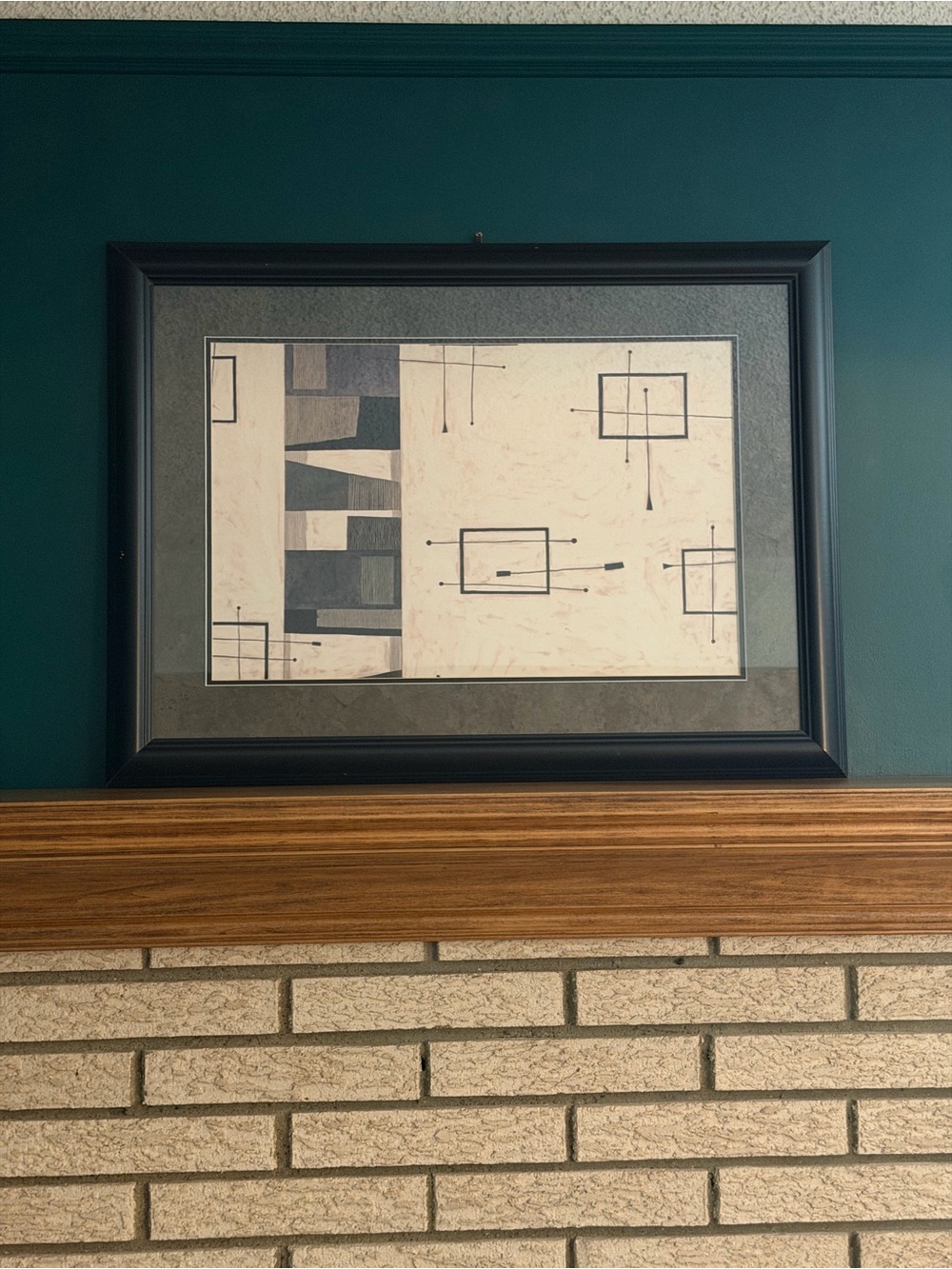 Abstract Framed Wall Art 32”W x 24”H
